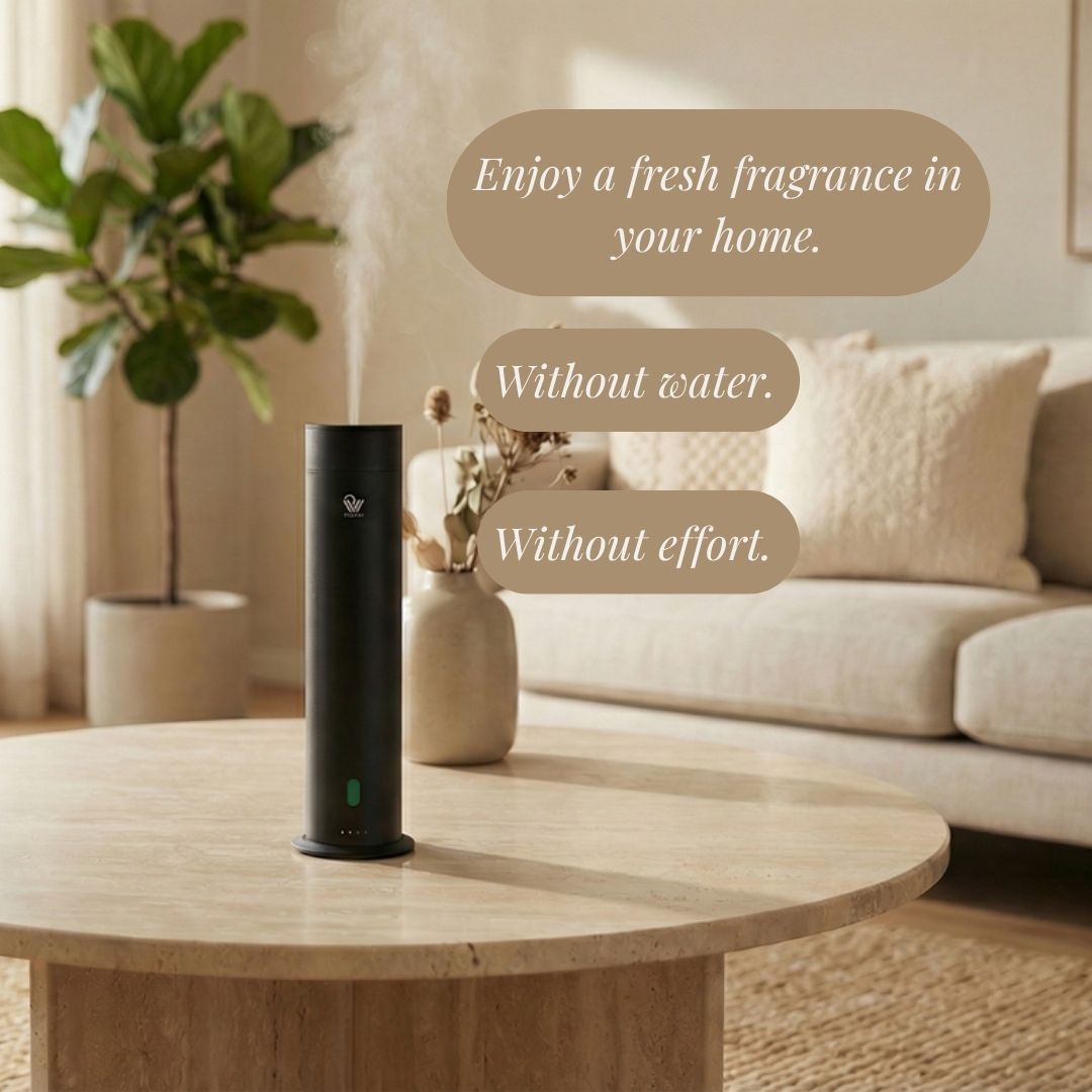 Pure One – Waterloze Koude Lucht Diffuser – Mat Zwart