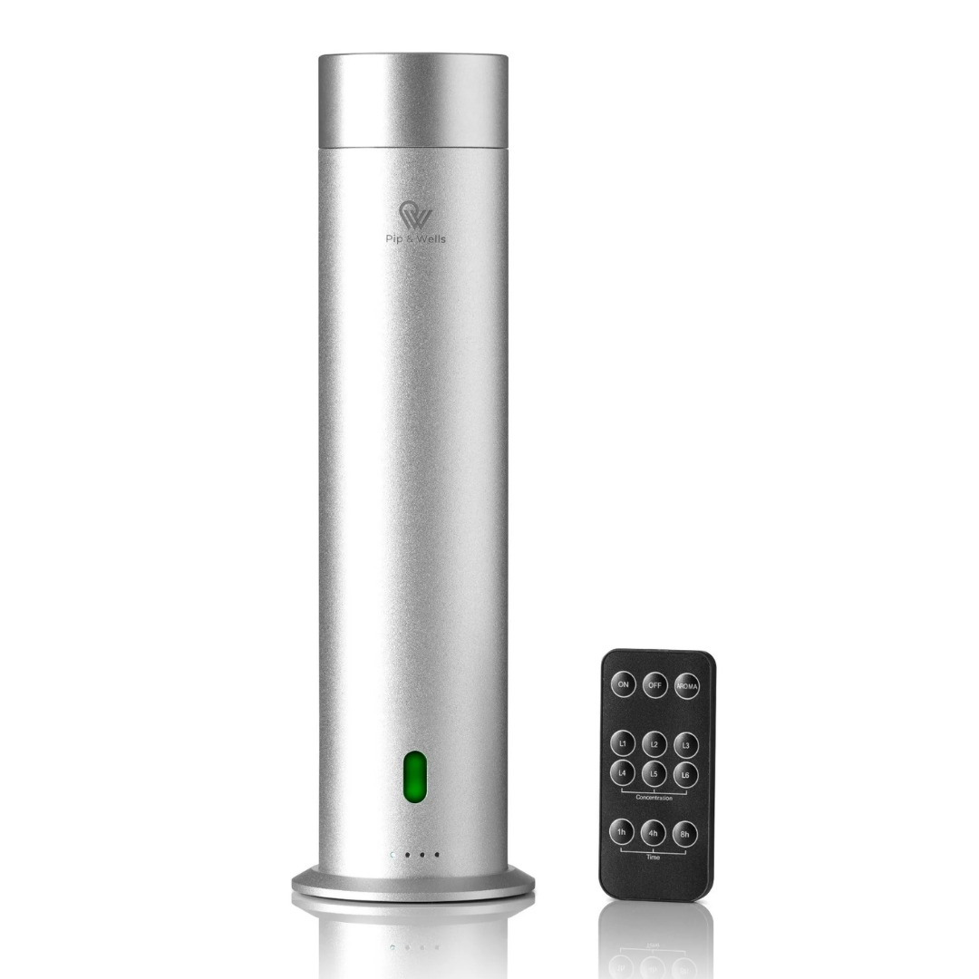 Pure One – Waterloze Koude Lucht Diffuser – Geborsteld Zilver